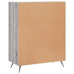 vidaXL Buffet sonoma gris 69 5x34x90 cm bois d'ingénierie