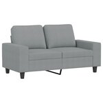 vidaXL Ensemble de canapés 4 Pièces gris clair tissu