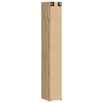 vidaXL Meuble de rangement étroit Chêne Artisan 30x42 5x225 cm Bois d'ingénierie