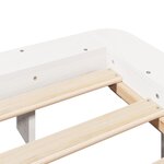 vidaXL Cadre de lit sans matelas blanc 200x200 cm bois massif de pin