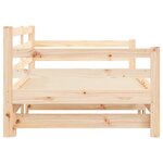 vidaXL Lit de jour et lit gigogne sans matelas 80x200 cm bois massif