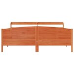 vidaXL Cadre de lit sans matelas cire marron 200x200cm bois pin massif