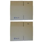 2 petits cartons d'emballage 16 x 12 x 11 cm