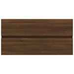 vidaXL Armoire de lavabo Chêne marron 90x38 5x45 cm Bois d'ingénierie