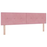 Lit à ressort vidaXL avec matelas rose 180x200 cm en velours