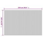 vidaXL Cloison de séparation marron 165x250 cm bambou