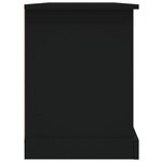 vidaXL Meuble TV noir 99 5x35 5x48 cm bois d'ingénierie