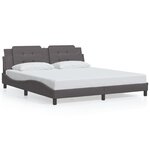 vidaXL Cadre de lit sans matelas gris 180x200 cm similicuir