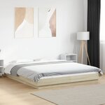 vidaXL Cadre de lit sans matelas chêne sonoma 160x200 cm