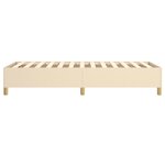 vidaXL Cadre de lit sans matelas crème 100x200 cm tissu