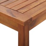 vidaXL Salon de jardin avec coussins 4 Pièces Bois d'acacia solide