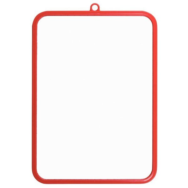 Ardoise effaçable à sec 1 face unie / 1 face quadrillée 19 x 26 cm