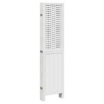 vidaXL Cloison de séparation 6 panneaux blanc bois de paulownia massif