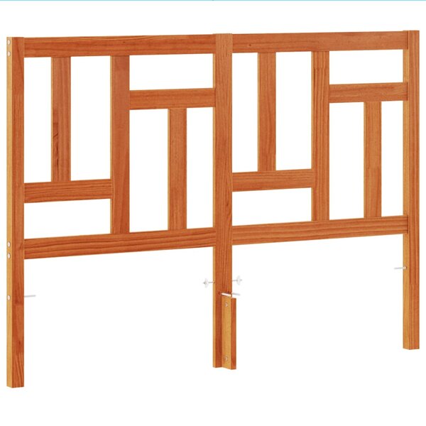 vidaXL Tête de lit cire marron 135 cm bois massif de pin