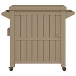 vidaXL Chariot de service 3 en 1 marron clair polypropylène