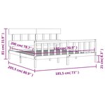 vidaXL Cadre de lit sans matelas bois massif de pin