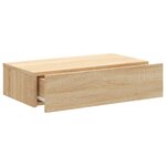vidaXL Meuble TV avec éclairage LED chêne sonoma 60x35x15 5 cm