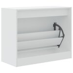 vidaXL Armoire à chaussures blanc 80x34x63 cm bois d'ingénierie