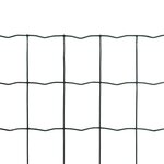 vidaXL Clôture euro Acier 25 x 1 5 m Vert