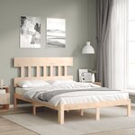 vidaXL Cadre de lit sans matelas 140x200 cm bois massif de pin