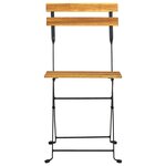 vidaXL Chaises pliables de jardin lot de 6 Acier bois d'acacia massif