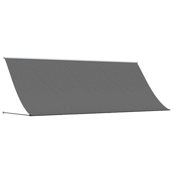 vidaXL Auvent rétractable anthracite 350x150 m tissu et acier