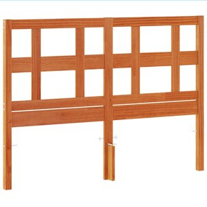 vidaXL Tête de lit cire marron 135 cm bois massif de pin
