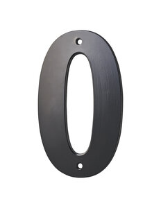 THIRARD - Chiffre 0  à visser  alliage  H.80mm  noir