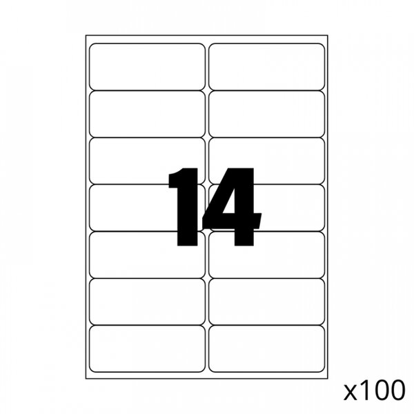 1400 étiquettes multi usages / 100 pages de 14 étiquettes (585)