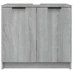 vidaXL Armoire de bain Sonoma gris 64 5x33 5x59 cm Bois d'ingénierie