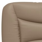 vidaXL Cadre de lit avec tête de lit Cappuccino 90x190 cm Similicuir