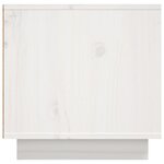vidaXL Meuble TV Blanc 156x40x40 cm Bois de pin massif