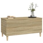 vidaXL Table basse Chêne sonoma 90x44 5x45 cm Bois d'ingénierie