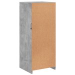 vidaXL Buffet avec lumières LED gris béton 41x37x100 cm
