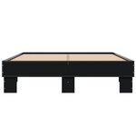 vidaXL Cadre de lit sans matelas noir 120x200 cm