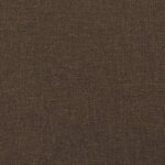 vidaXL Sommier à lattes de lit et matelas marron foncé 120x190cm tissu
