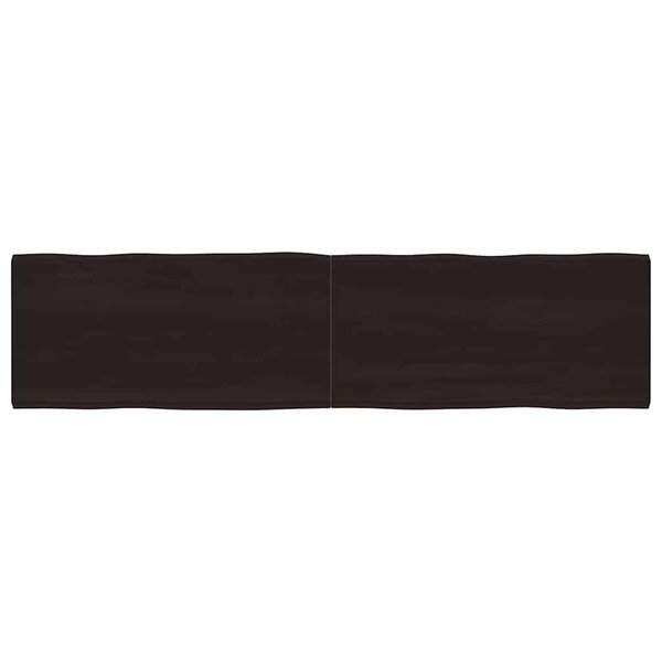 vidaXL Dessus de table bois massif traité bordure assortie