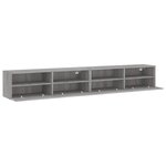 vidaXL Meubles TV muraux 2Pièces sonoma gris 100x30x30 cm bois ingénierie