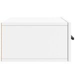 vidaXL Tables de chevet murales 2 Pièces blanc 35x35x20 cm