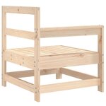 vidaXL Canapé d'angle de jardin bois de pin massif