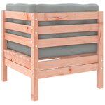 vidaXL Salon de jardin avec coussins 10 Pièces bois massif sapin douglas