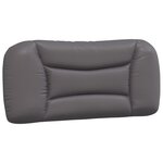vidaXL Cadre de lit avec LED sans matelas gris 90x200 cm