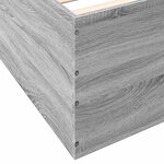 vidaXL Cadre de lit sonoma gris 150x200 cm bois d'ingénierie