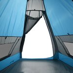 vidaXL Tente de camping tipi 7 personnes bleu imperméable