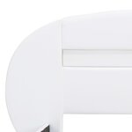 vidaXL Cadre de lit avec LED Blanc Similicuir 100 x 200 cm