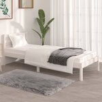 vidaXL Cadre de lit sans matelas 75x190 cm blanc