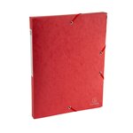 Boite De Classement Exabox Dos 25mm Carte Lustrée Scotten - A4 - Rouge - X 10 - Exacompta