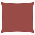 vidaXL Voile de parasol tissu oxford carré 7x7 m terre cuite