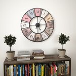 vidaXL Horloge murale vintage avec mouvement à quartz 60 cm XXL