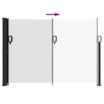 vidaXL Auvent latéral rétractable blanc 140x600 cm